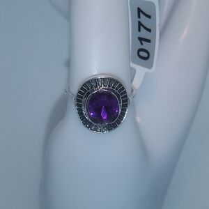 Bohemian Style Ring - Purple Signet